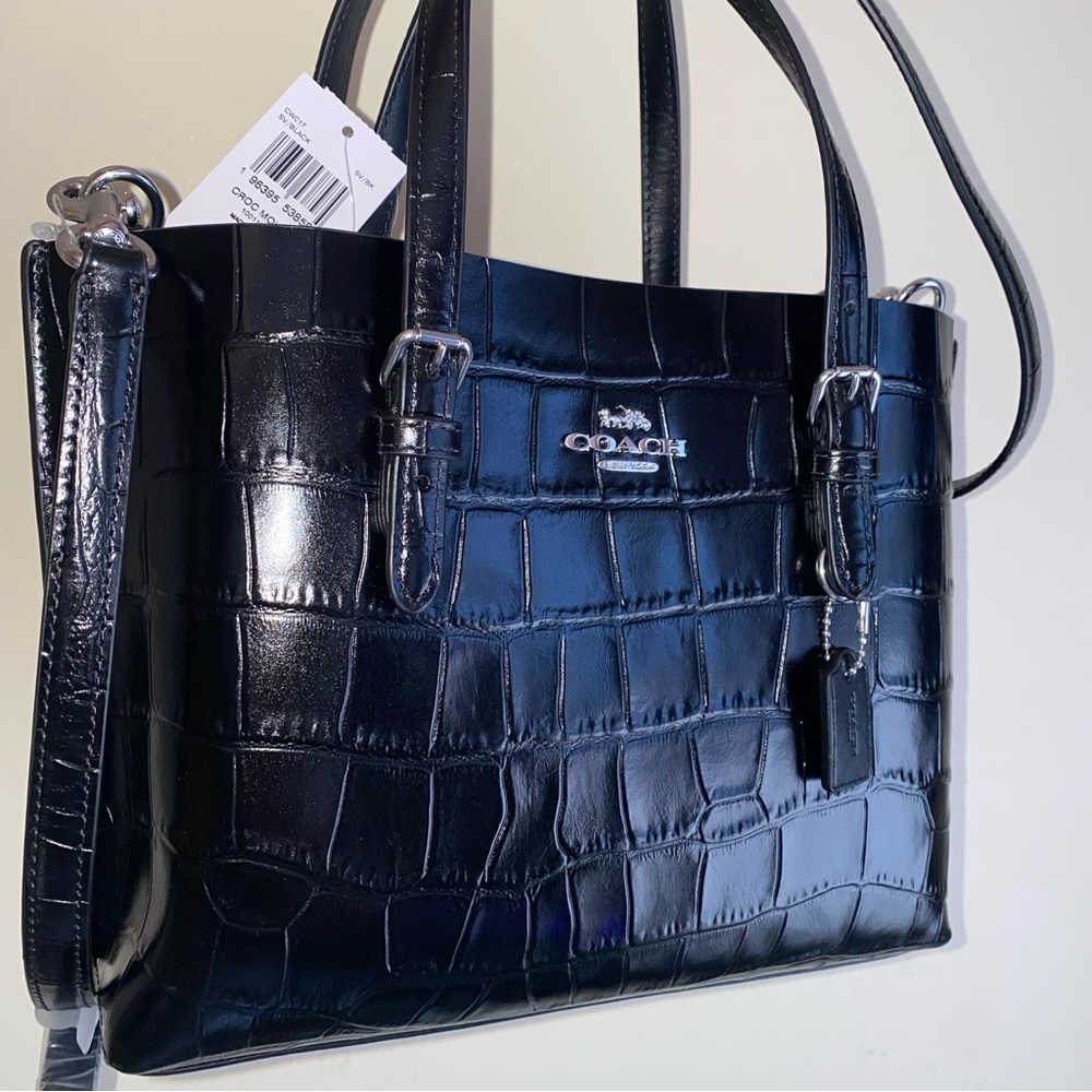 Coach ๐ค leather purse mollie 25 crossbody bag New - Picture 5 of 15